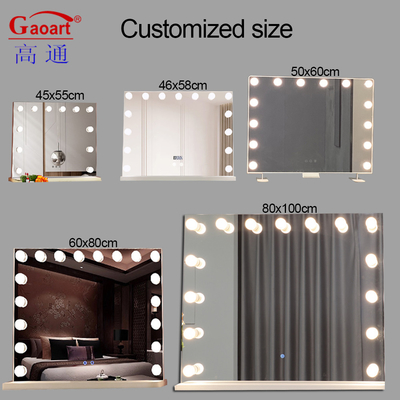 カスタムハウスデコレーション ファッションデザイン スタイル クロム LED メイク ライトランプの鏡のバニティ