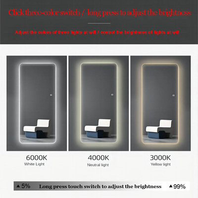 カスタム フルレングデコ Led For Bathroom Mirror モダンデザインスタイル ライトポータブル