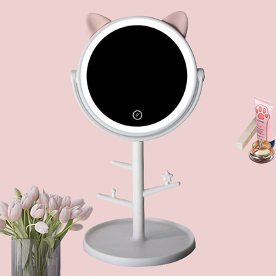毎日トップ ファッション コンパクト 調節可能な 小さな LED メイクアップ ミラー 可愛い レディース 服装