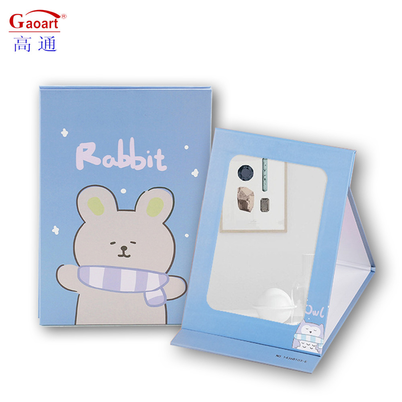 折りたたむバニティ メイクアップ 可愛い心臓形化粧品 メイクアップ 小さくて追加ロゴ Yes Mirror